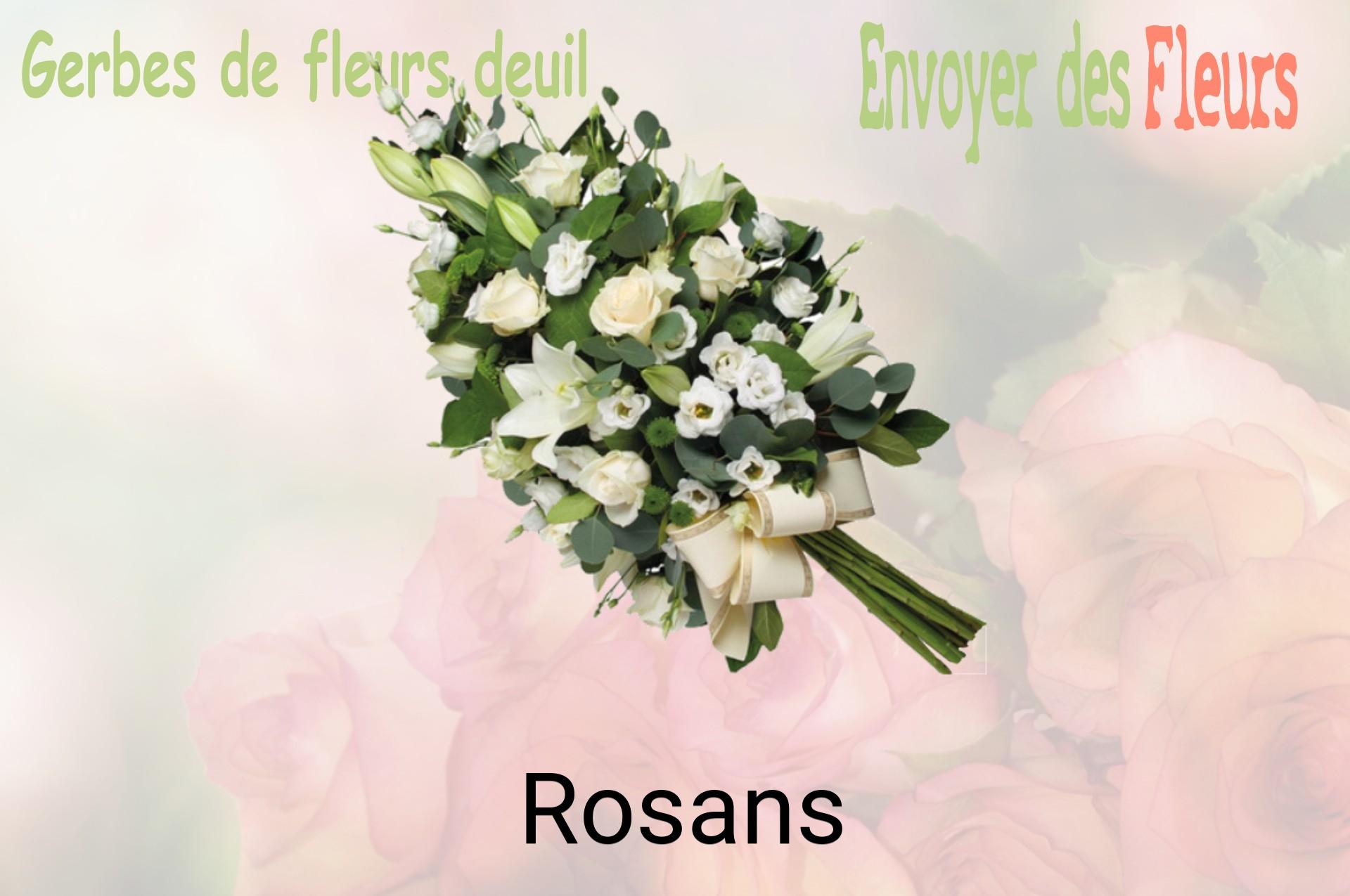 Gerbe de fleurs de deuil livrée à Rosans
